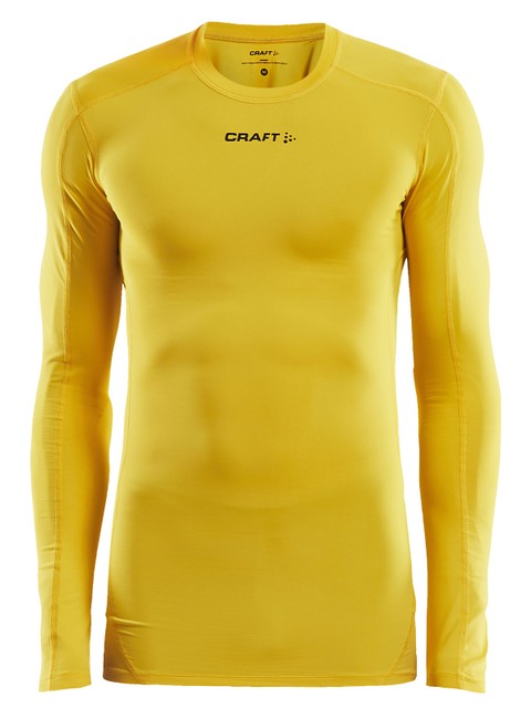 Craft Compression Shirt LS, Sweden Yellow (Hällesåker IF)