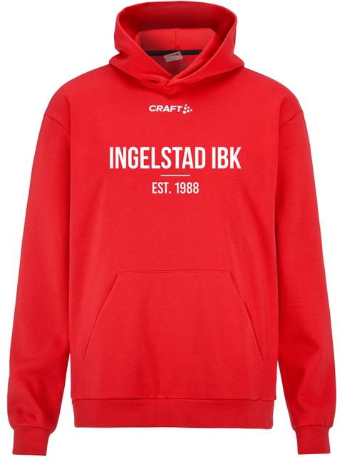 Craft Hoodtröja COMMUNITY 2.0, Red - Supporter (Ingelstad IBK)
