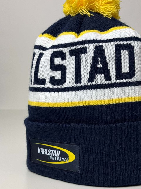 Karlstad IBF - Stickad mössa med tofs
