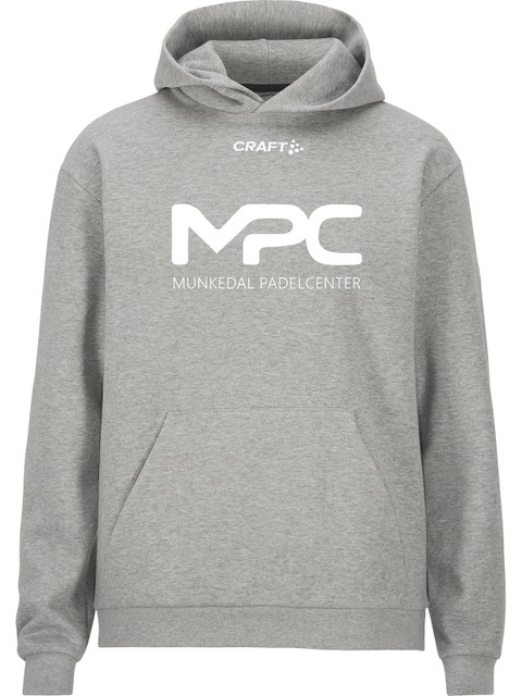 Craft Hoodie COMMUNITY 2.0, Grey Melange (Munkedal Padel Center)