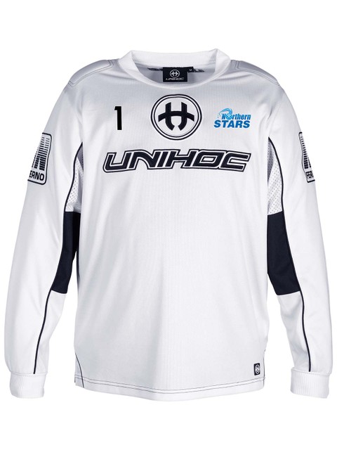 Unihoc Goalie Jersey INFERNO, White (Northern Stars)