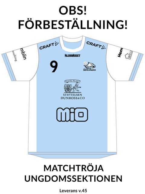 Förbeställning Särö Seahawks - Sublimerad Match Jersey Förbeställning Särö Seahawks - Sublimerad Match Jersey