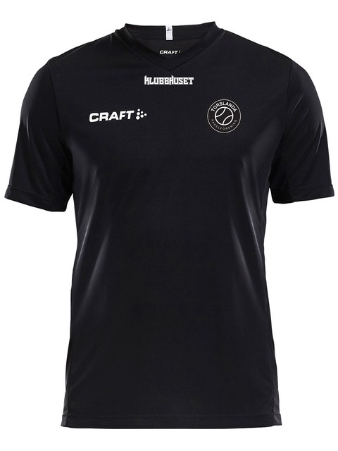 Craft T-shirt Squad Solid, Black (Torslanda Padel)