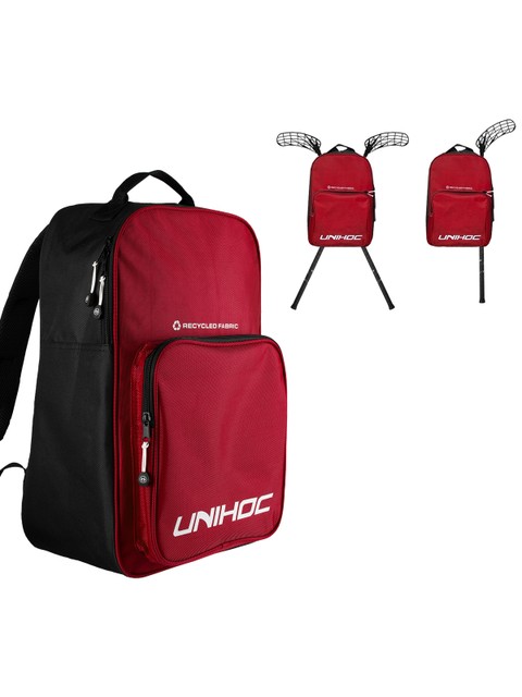 Unihoc Ryggsäck CLASSIC 25L - Red EDT (with stick holder)