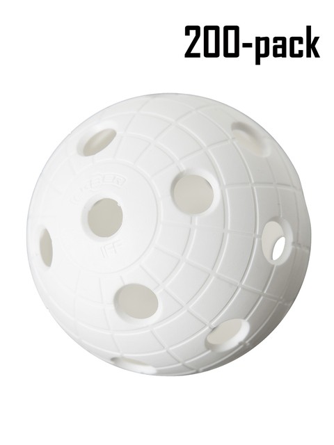 Unihoc Floorball Ball CRATER (200-pack)