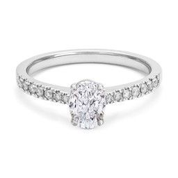 Fenia Electra labotatoriotimanttisormus yht. 0,63ct 18K valk Fenia Electra labotatoriotimanttisormus yht. 0,63ct 18K valk