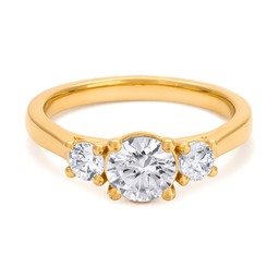 Fenia Maia labotatoriotimanttisormus yht. 1,05ct 18K keltaku Fenia Maia labotatoriotimanttisormus yht. 1,05ct 18K keltaku