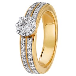 Story of Love Lisbon timanttisormus 0,57ct keltakulta Story of Love Lisbon timanttisormus 0,57ct keltakulta