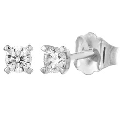 Story of Love Paris timanttikorvakorut 0,20ct valkokulta