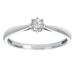 Timanttisormus 0,05ct valkokulta Timanttisormus 0,05ct valkokulta