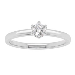 Princess Patricia timanttisormus 0,30ct valkokulta Princess Patricia timanttisormus 0,30ct valkokulta