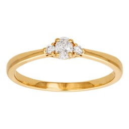 Timanttisormus yht. 0,17ct keltakulta Timanttisormus yht. 0,17ct keltakulta
