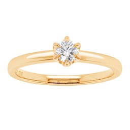 Princess Patricia timanttisormus 0,30ct keltakulta Princess Patricia timanttisormus 0,30ct keltakulta