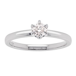 Princess Patricia timanttisormus 0,50ct valkokulta Princess Patricia timanttisormus 0,50ct valkokulta