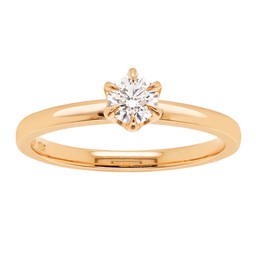 Princess Patricia timanttisormus 0,50ct keltakulta Princess Patricia timanttisormus 0,50ct keltakulta