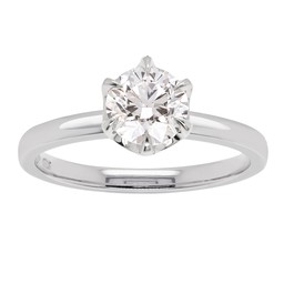 Princess Patricia timanttisormus 1,00ct valkokulta Princess Patricia timanttisormus 1,00ct valkokulta