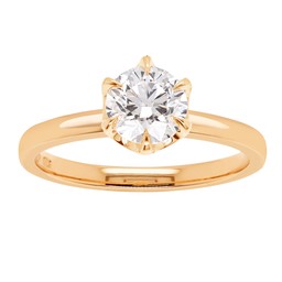 Princess Patricia timanttisormus 1,00ct keltakulta Princess Patricia timanttisormus 1,00ct keltakulta