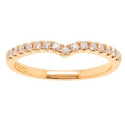 Princess Isabella timanttisormus yht. 0,15ct keltakulta