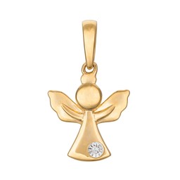 Timanttiriipus 0,002ct enkeli keltakulta