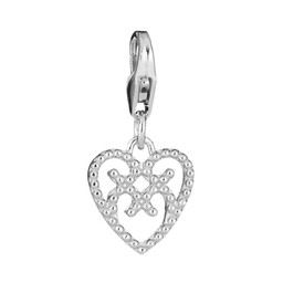 Lumoava Charm hela Helmi, hopea, sydän Lumoava Charm hela Helmi, hopea, sydän