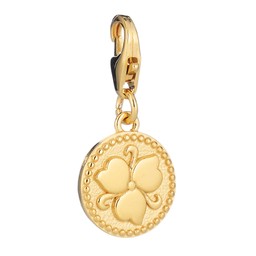 Lumoava Charm hela Penny, hopea kullattu Lumoava Charm hela Penny, hopea kullattu