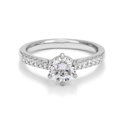 Fenia Vega laboratoriotimantti- sormus 1,15ct valkokulta