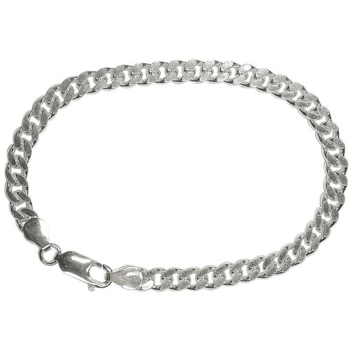 Hopeinen ranneketju, panssari 5mm 21cm