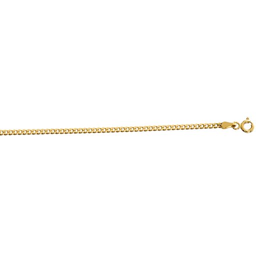 Hopeinen panssariketju, kullattu 1,3mm