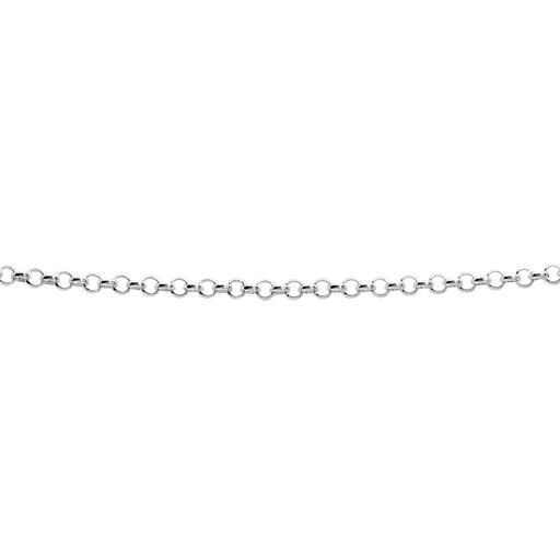 Hopeinen papuranneketju 3,9mm 18,5cm
