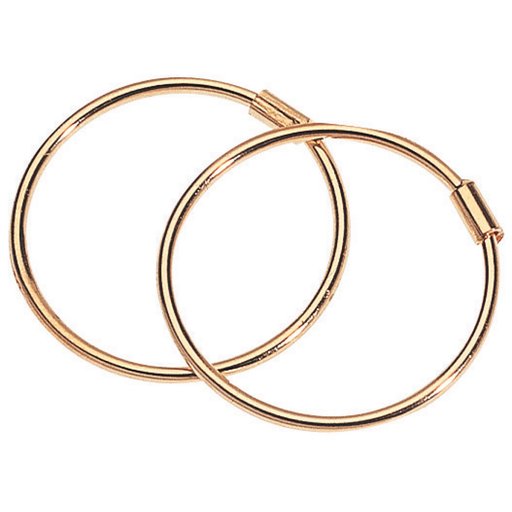 Kultaiset korvakorut / hoitorenkaat 10mm