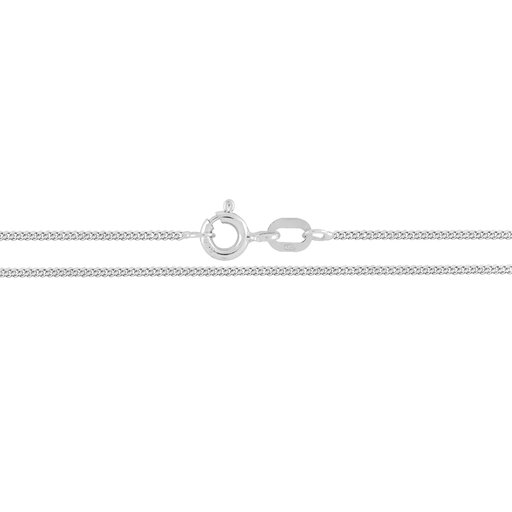 Valkokultainen riipusketju, panssari 0,97mm 48+2cm