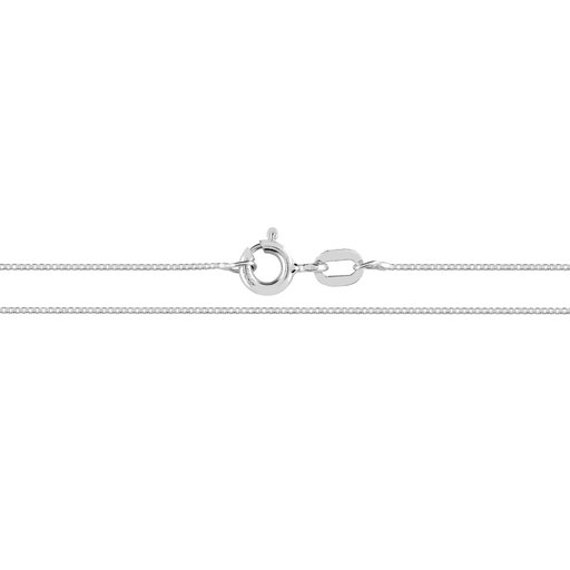 Valkokultainen riipusketju, venetsia 0,5mm 42+3cm