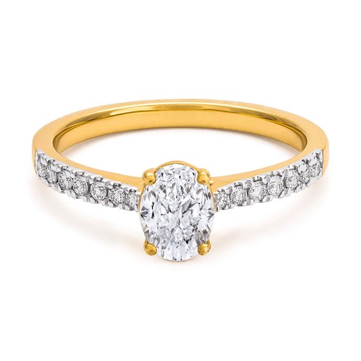 Fenia Electra labotatoriotimanttisormus yhteensä 0,63ct 18K
