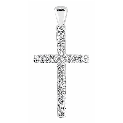 Timanttiristi 0,07ct valkokulta