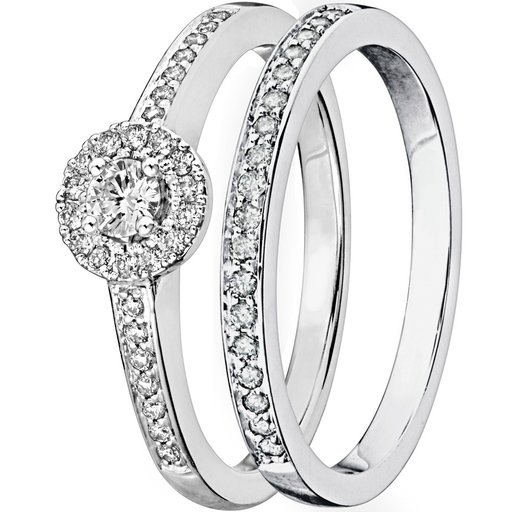 Story of Love Verona timanttisormus 0,11ct valkokulta