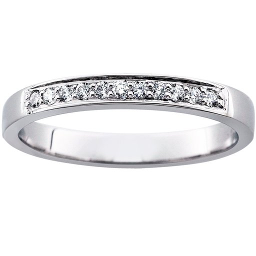 Princess Caroline timanttisormus 0,11ct valkokulta