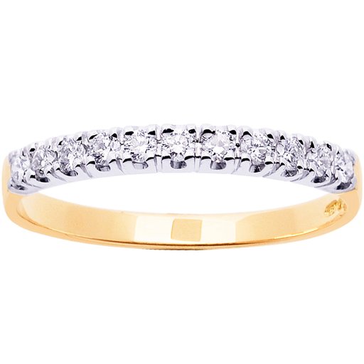 Princess Claire timanttisormus 0,22ct keltakulta