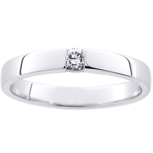 Princess Mathilde timanttisormus 0,10ct valkokulta