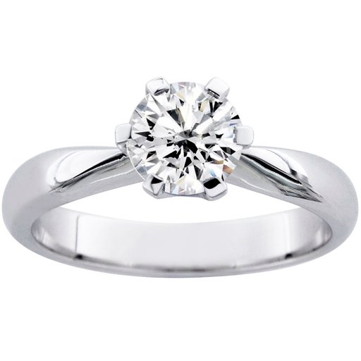 Princess Belle timanttisormus 1,00ct valkokulta