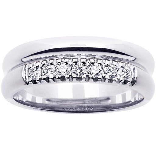 Princess Letizia timanttisormus 0,21ct valkokulta