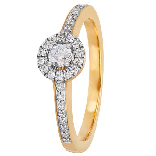 Story of Love Dallas timanttisormus 0,29ct keltakulta