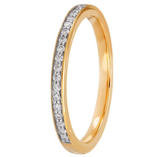 Story of Love Verona timanttisormus 0,11ct keltakulta