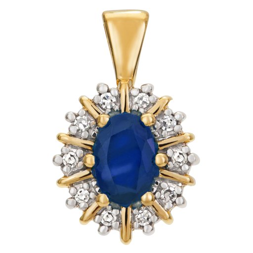 Timantti-safiiririipus 0,05ct, keltakulta
