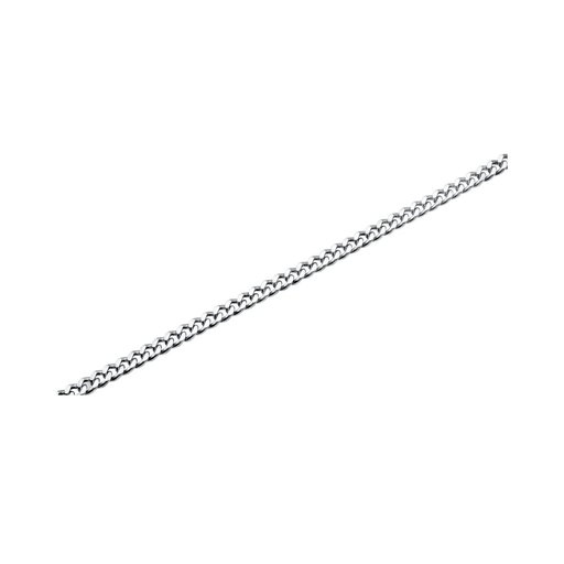 Hopeinen panssariranneketju 5mm 21cm