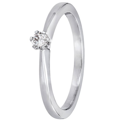 Story of Love Rome timanttisormus 0,10ct valkokulta