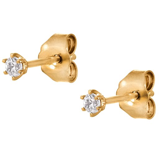 Story of Love Rome timanttikorvakorut 0,10ct keltakulta