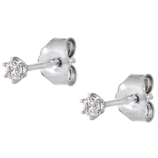 Story of Love Rome timanttikorvakorut 0,10ct valkokulta