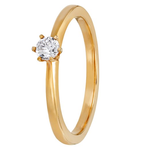 Story of Love Rome timanttisormus 0,15ct keltakulta