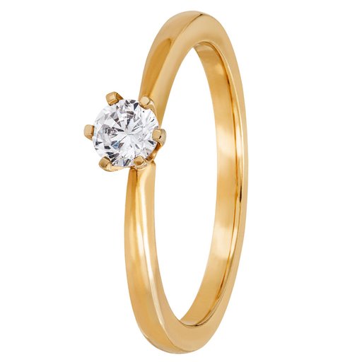 Story of Love Rome timanttisormus 0,25ct keltakulta