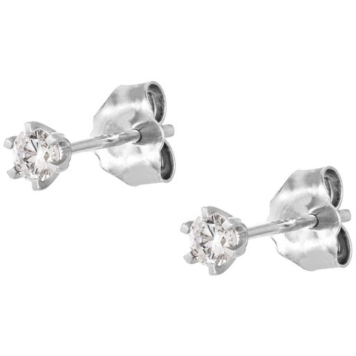 Story of Love Rome timanttikorvakorut 0,20ct valkokulta